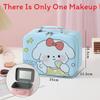 Cute Cartoon Makeup Bag With Large Capacity And Mirror For Daily Travel And Gift