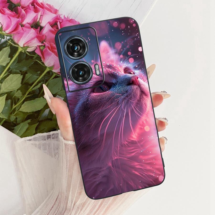 For Motorola Edge 50 Fusion Case XT2429-1 Soft TPU Flower Protective Phone Cases For Motorola G96 motog96 5G Fundas Cover Coque