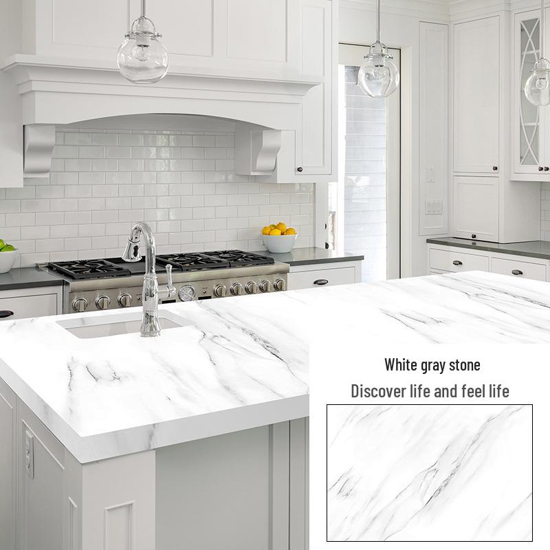 

Водонепроницаемые самоклеящиеся наклейки для плитки: Маслостойкие обои для ремонта кухни и шкафов. 60CM*5M (Roll)