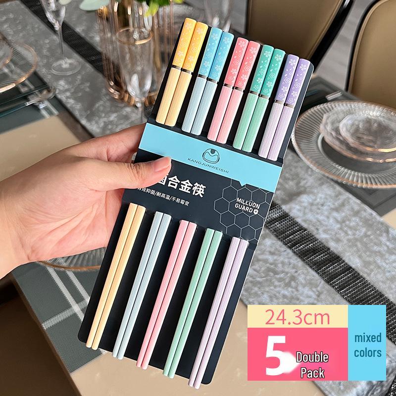 Youshengmeidi Elegant Alloy One-Person Children's Chopsticks
