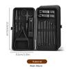 Nail Clipper & Pedicure Set: Angled Clippers, Ear Pick, Earwax Removal Tool with Case.
