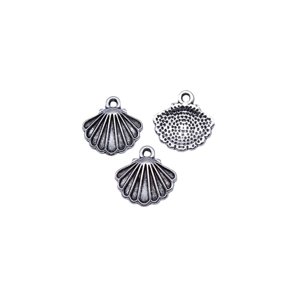 Shell Charms Multi Color Alloy Pendants For Beach Themed DIY Jewelry Accessories