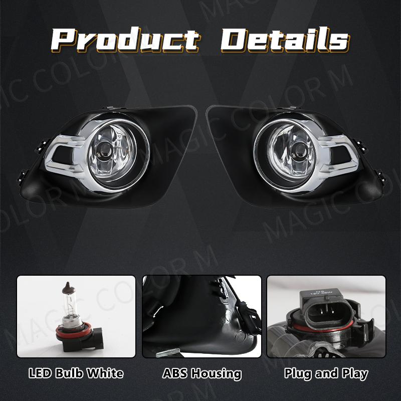 Für Mitsubishi ASX 2011 2012 2013 LED Nebelscheinwerfer Lampe Scheinwerfer Halogen Abdeckung Haube Rahmen Lünette Wasserdicht Auto Zubehör 12V