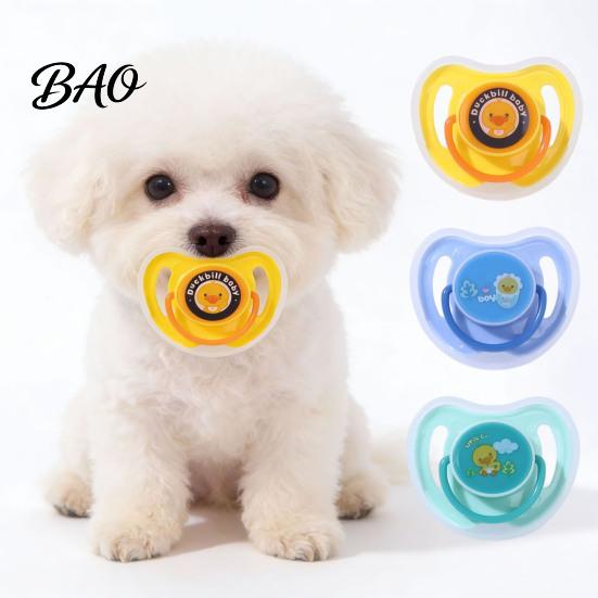 Puppy Mouth Size Chew Toy Pacifier Toy, Teething Relief for Small Non-toxic Dog Dogs Bichon Frise, Soft Dental Teether Anxiety