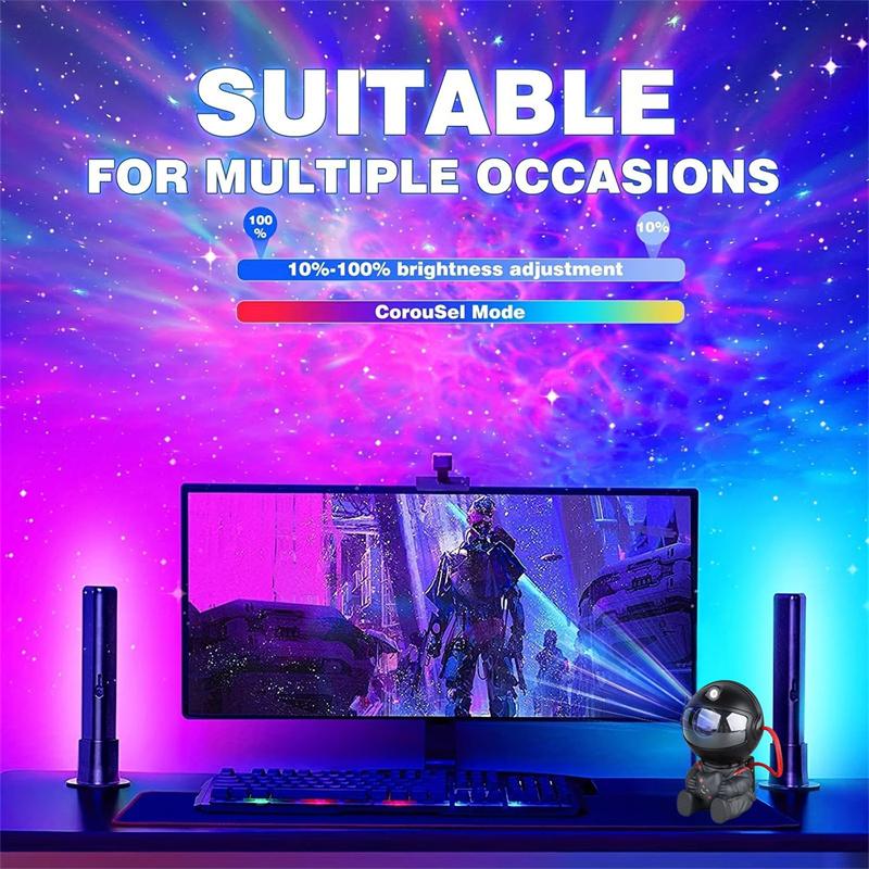 Star Projector Galaxy Night Light Astronaut Space Projector Starry Nebula Ceiling Led Lamp For Bedroom Home Decorative Kids Gift