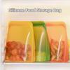 1600ml Food Storage Bag Silicone Meal Prep Bag New Reusable Freezer Bag  Travel Use