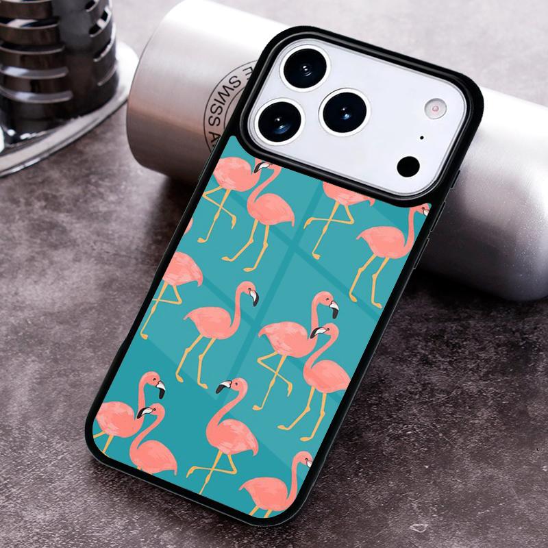 Flamingo Phone Case for iPhone 17 16 15 Pro Max Air 14 13 12 11 Plus Shockproof Cover