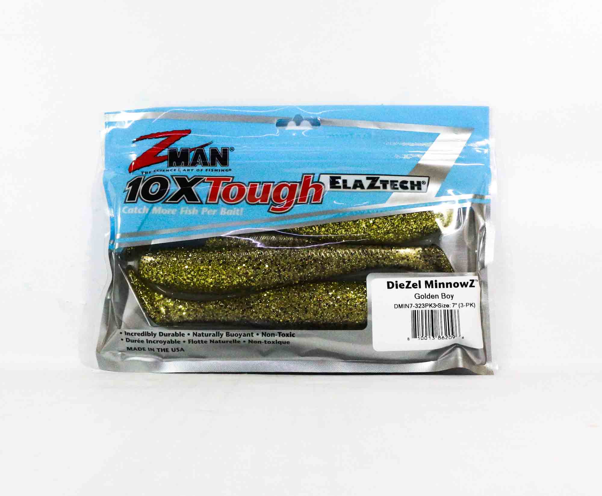

Zman Soft Lure Diezel MinnowZ 7 дюймов 3 шт. в упаковке Golden Boy (2096)