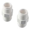 10Pcs Plastic Plumbing Pipe Connection Male To Male of Thread Coupling Adaptor  Thread Plumbing Pipe
