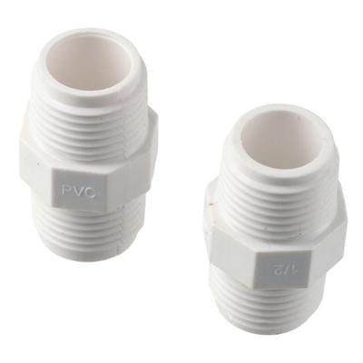 10Pcs Plastic Plumbing Pipe Connection Male To Male of Thread Coupling Adaptor Thread Plumbing Pipe