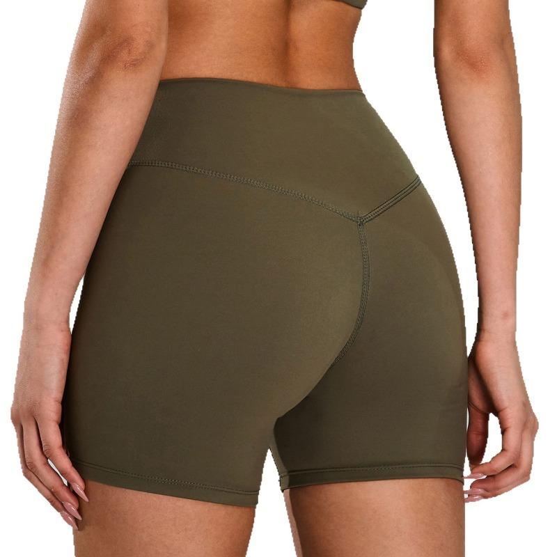 Summer Fashion New Style Nude Quick-drying Breathable High-waist Abdomen Fitness Sports Shorts