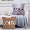 Fast Fashion Elegant Design ZARA-A Pillow Case Anti-dustmite Pillowcase Invisible Zipper Silky Short Plush Sofa Cushion Cover