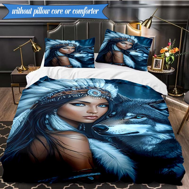 3PCS Dragon Queen's Majesty Bedding Set,Including 1pc Duvet Cover And 2pcs Pillowcases Perfect for Bedroom, Dormitory, Fan Christmas gift