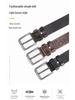 Men's European & American Leather Belt with Alloy Pin Buckle