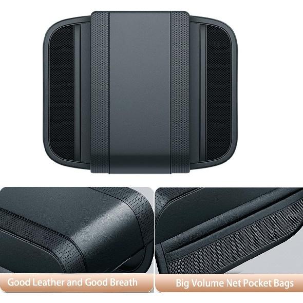 Car Console Covers Car Center Console Cushion Pad Leather Car Armrest Pad Armrest Cushion Pad Arm Rest Cover for Car Most Vehicle, SUV, Truck