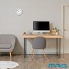 MAG Wall Clock Analog Middle Silent Continuous Second Hand White W-740WH-Z