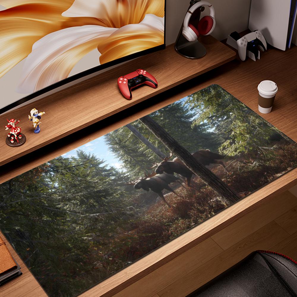 Mouse Pad Non-Slip Rubber Edge Locking Mousepads Game Play Mats Action Game The Hunter Call of the Wild for Notebook PC Computer