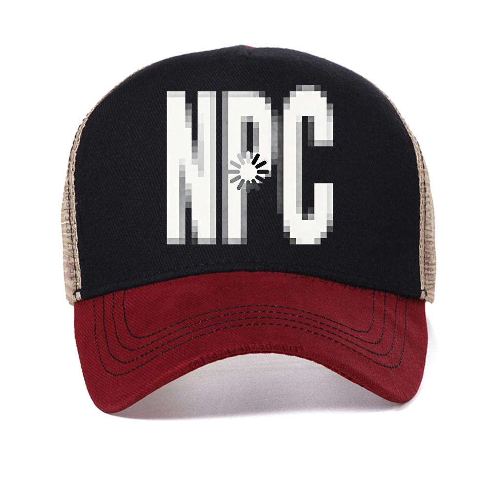 

Летняя мода креативный принт буква NPC бейсболка повседневная мужская дышащая Snapback кепки повседневная уличная сетчатая кепка тракер Adjustable