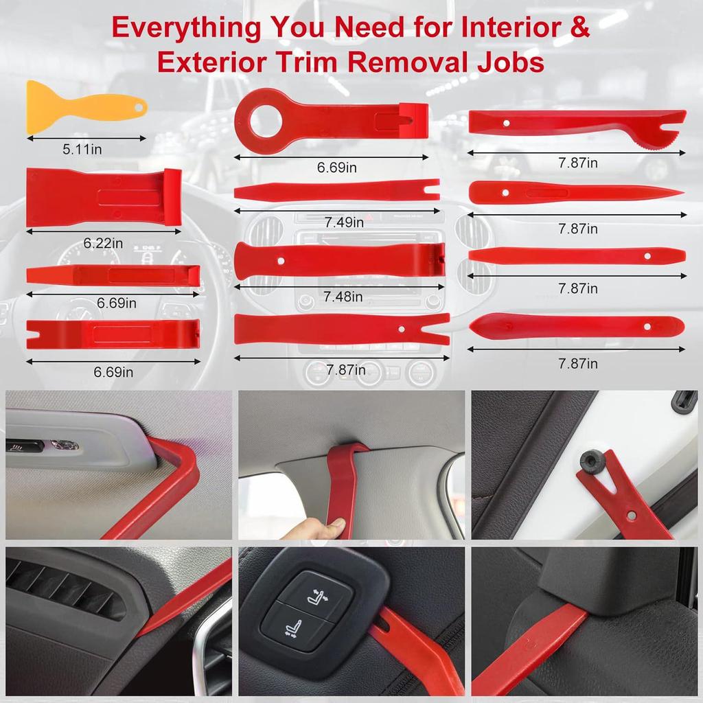Zestaw narzędzi do modyfikacji wnętrza i audio samochodu – 5/19/40/330 sztuk