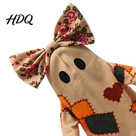 Soft Illuminated Ghost Statue Lighted Vintage Patchwork Ghost Halloween Light Up Quilted