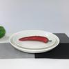 Huiliang 14-inch White Ceramic Deep Serving Plate