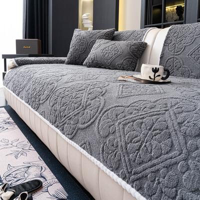 1 Stück Plüsch Sofabezüge für Wohnzimmer Winter Warm Universelle Couchmatte Rutschfeste Sofasitzauflage Heimdekoration