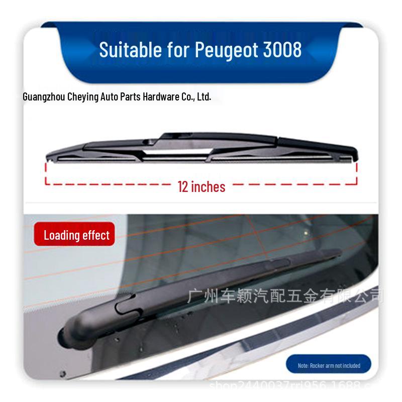 Compatible Rear Wiper Blade Rubber Strip for Peugeot 307, 206/207, 2008/3008/4008/5008