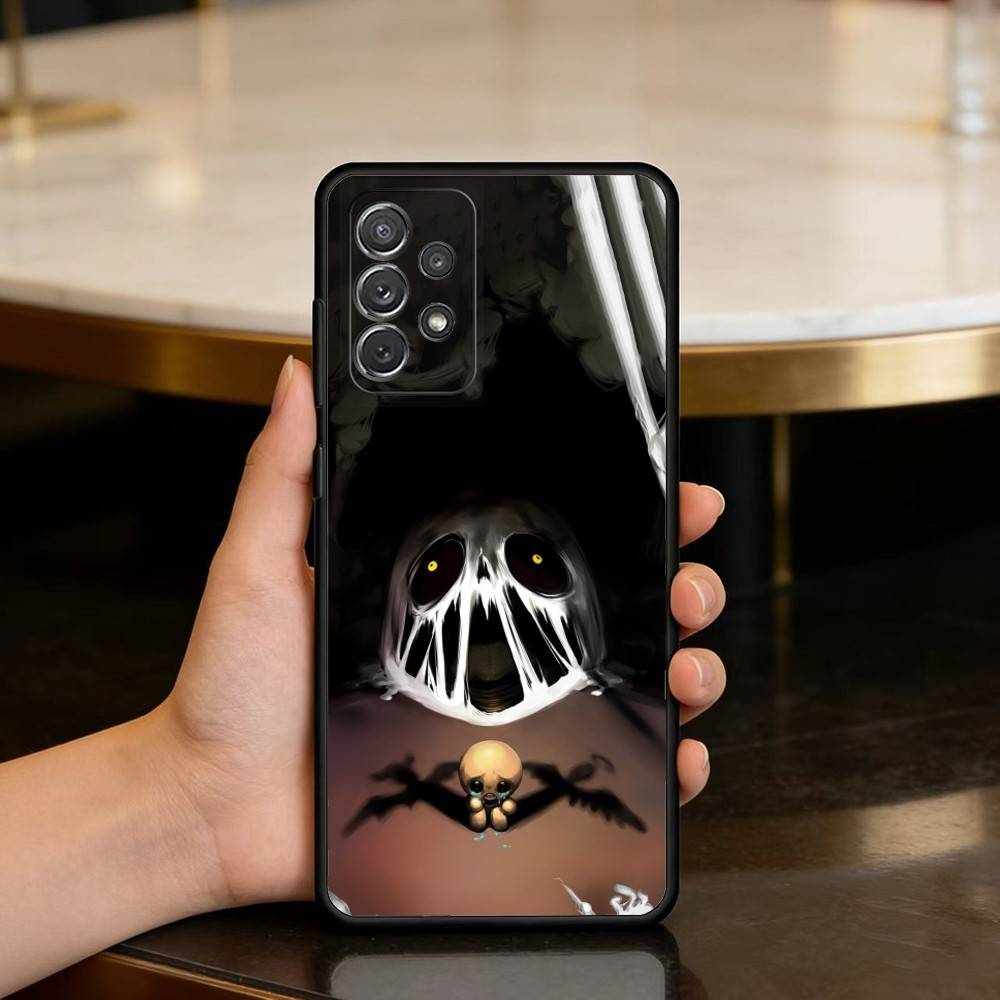 The B-Binding Of I-Isaac-AC Soft Silicone Black Cover Phone Case For Samsung Galaxy A73,A72,A71,A70,A53,A52,A51