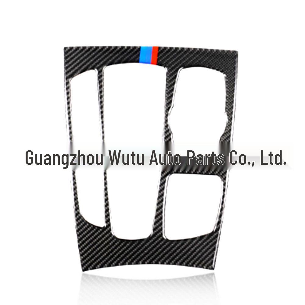 

Real Carbon Fiber Gear Shift Console Panel Sticker for BMW X5/X6 F15/F16
