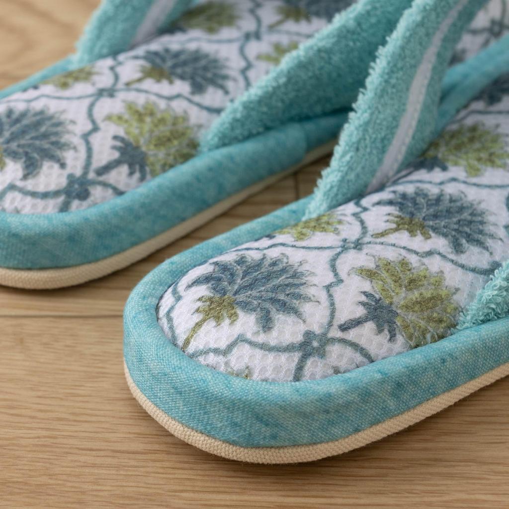 [Senko] Priya Slippers L (approx. 24-26cm) Turquoise Blue 47206