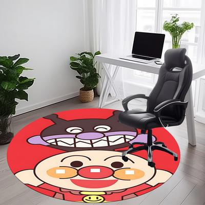 1PC Anpanman Office Round Area Rug Suitable For Office, Under Office Chairs Bedroom Living Room Home Decor, Room Deco T1224014