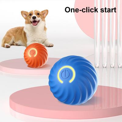 Giocattolo interattivo a forma di palla che rotola per cani, giocattolo a forma di palla ricaricabile attivato dal movimento, palla che rimbalza automaticamente in movimento