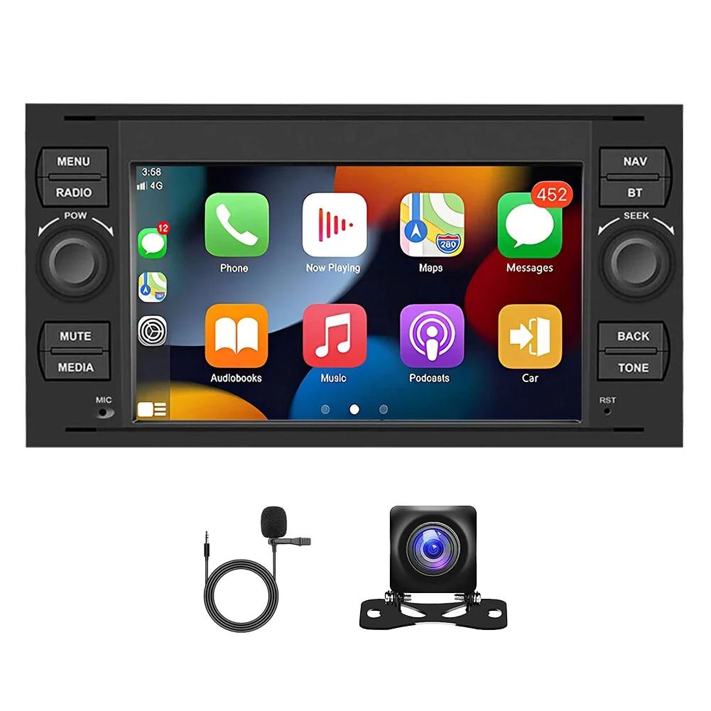 For Ford Transit Universal Android 13 Car Navigation 7-inch Built-in Carplay + Android Auto / 4 + 64G + AHD Camera + Microphone