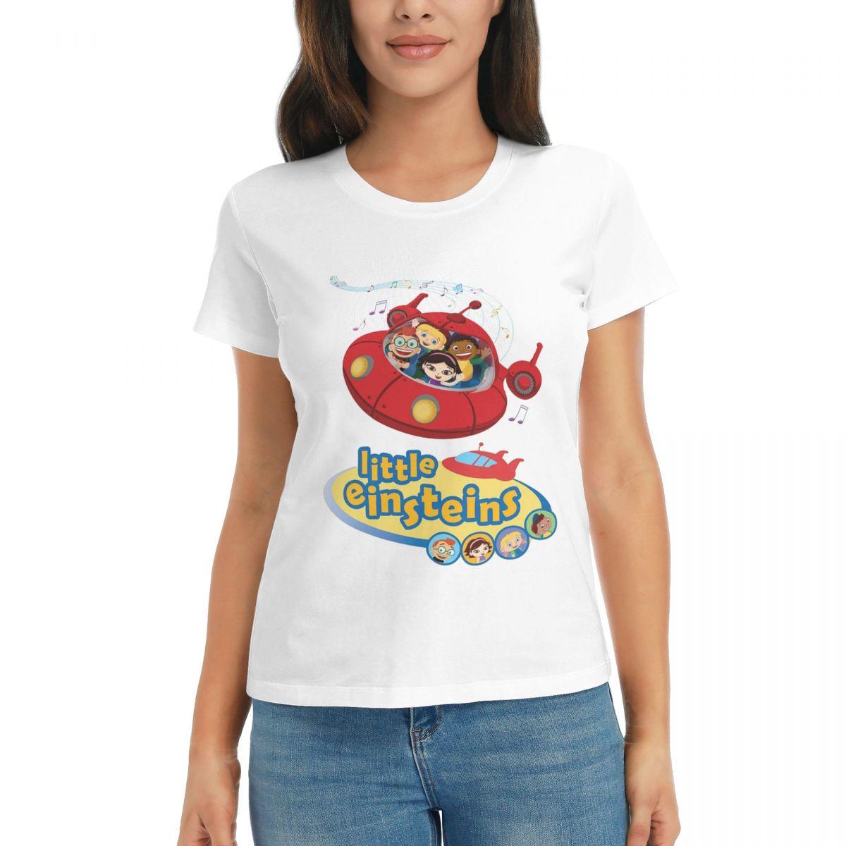 Women TShirt Little Einsteins Clothes Little Einsteins Car Summer Short Sleeve Tees Crew Neck T Shirts Clothes Tops Streetwear S