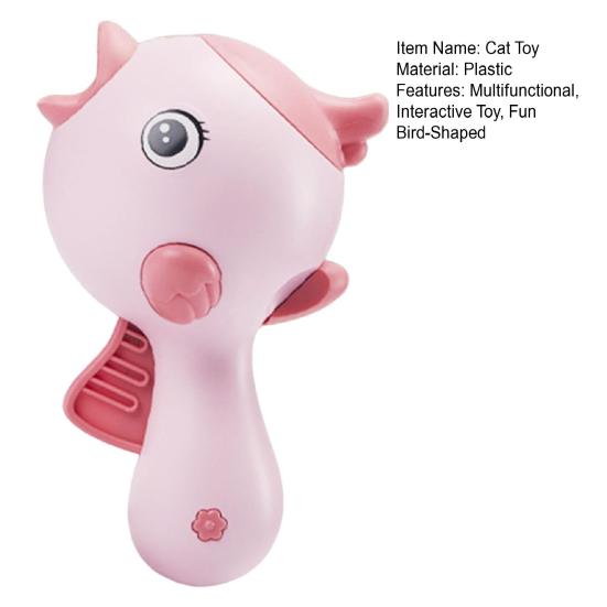 Yousheng Cat Treat Dispenser Toy Fun Bird-Shaped Interactive Slow Feeder Cat Teaser Light for Indoor Cats And Dogs Training Feeding