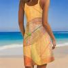 Women's Beach Dress Mini Dress Print Casual Modern Dress Sleeveless Loose Fit Outdoor Daily Summer
