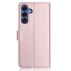 For Samsung Galaxy S24 FE Wallet Case with Strap/Multiple Card Slots Solid Color Leather Stand Phone Cover