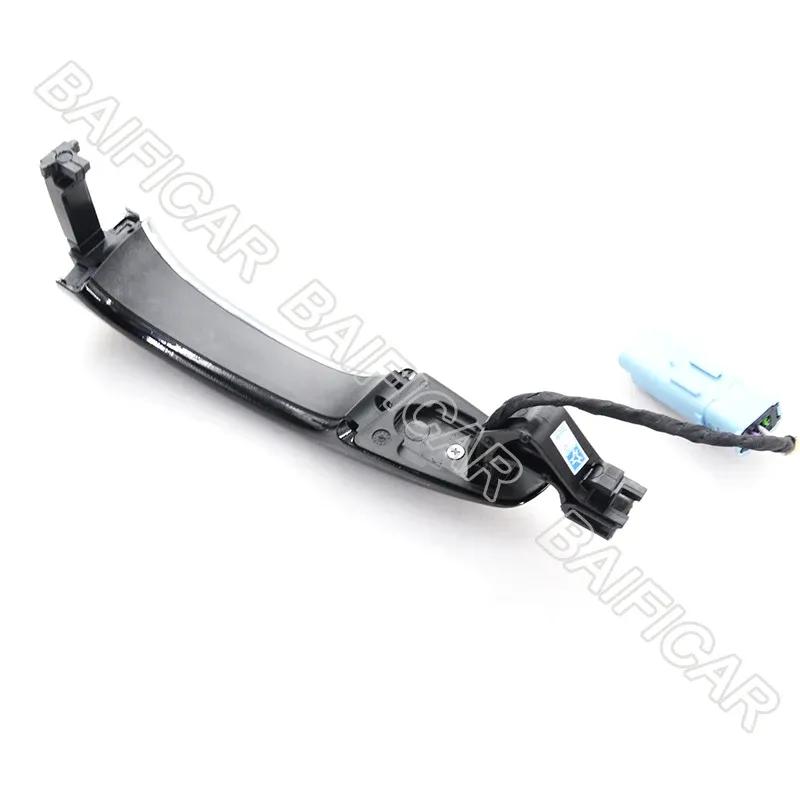 Baificar Black Exterior Door Handles Outside Handle With Sensor Key Hole For Peugeot 508 408 308S 4008 5008 Citroen C5 C6