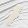 Meias Tubulares Respiráveis de Cor Sólida e Cores Doces para Primavera e Verão