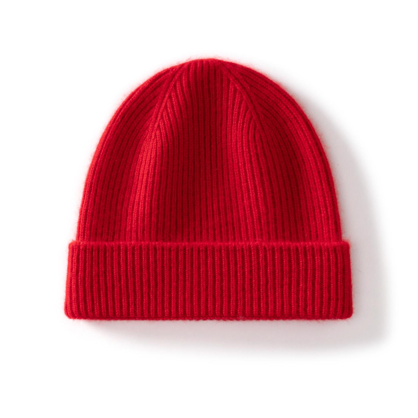 Осень/Зима 2025 Кашемировая легкая роскошь Унисекс вязаные головные уборы для детей и взрослых