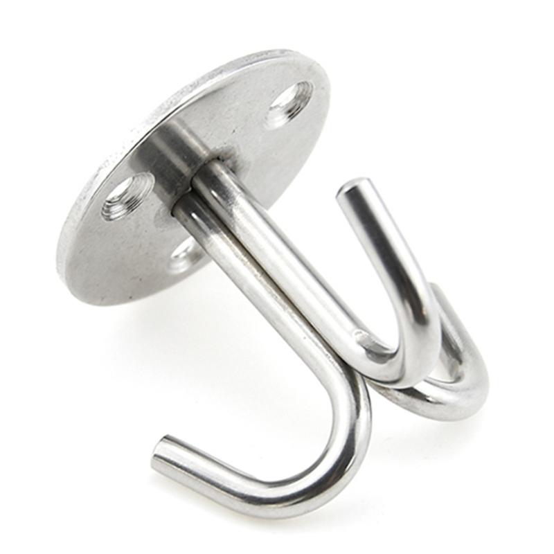 5Pieces Triple Overhead Hanging Set Includes Expansion Anchors Rustproof Construction for Indoor Hammock Installation