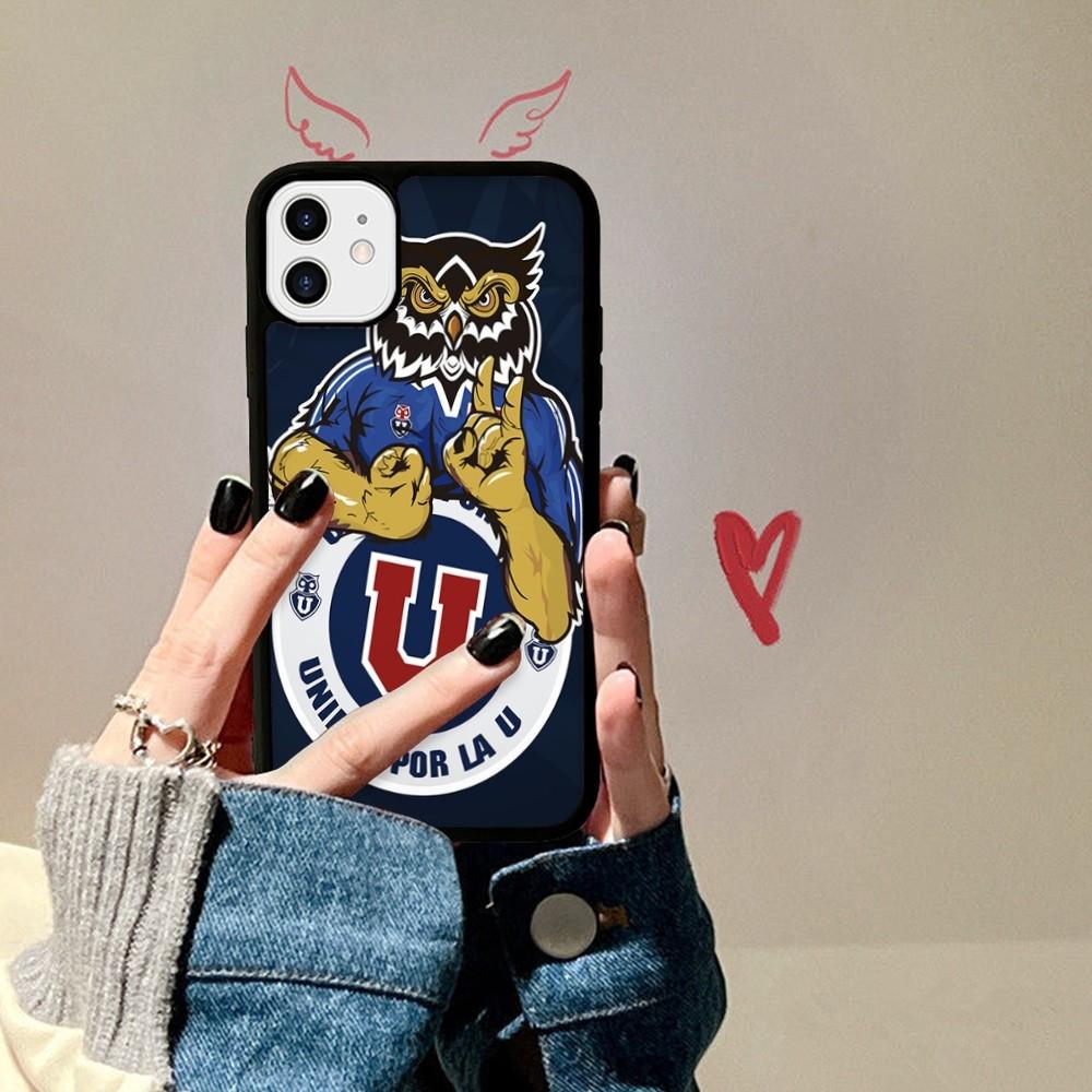 Chile U-University Logo Phone Case Silicone PC+TPU For For IPhone 11 12 13 14 15 16 Plus Pro Max Cover
