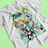 The Legend of Zelda T-shirt Link To The Past Funny Anime Black Shirt All Size