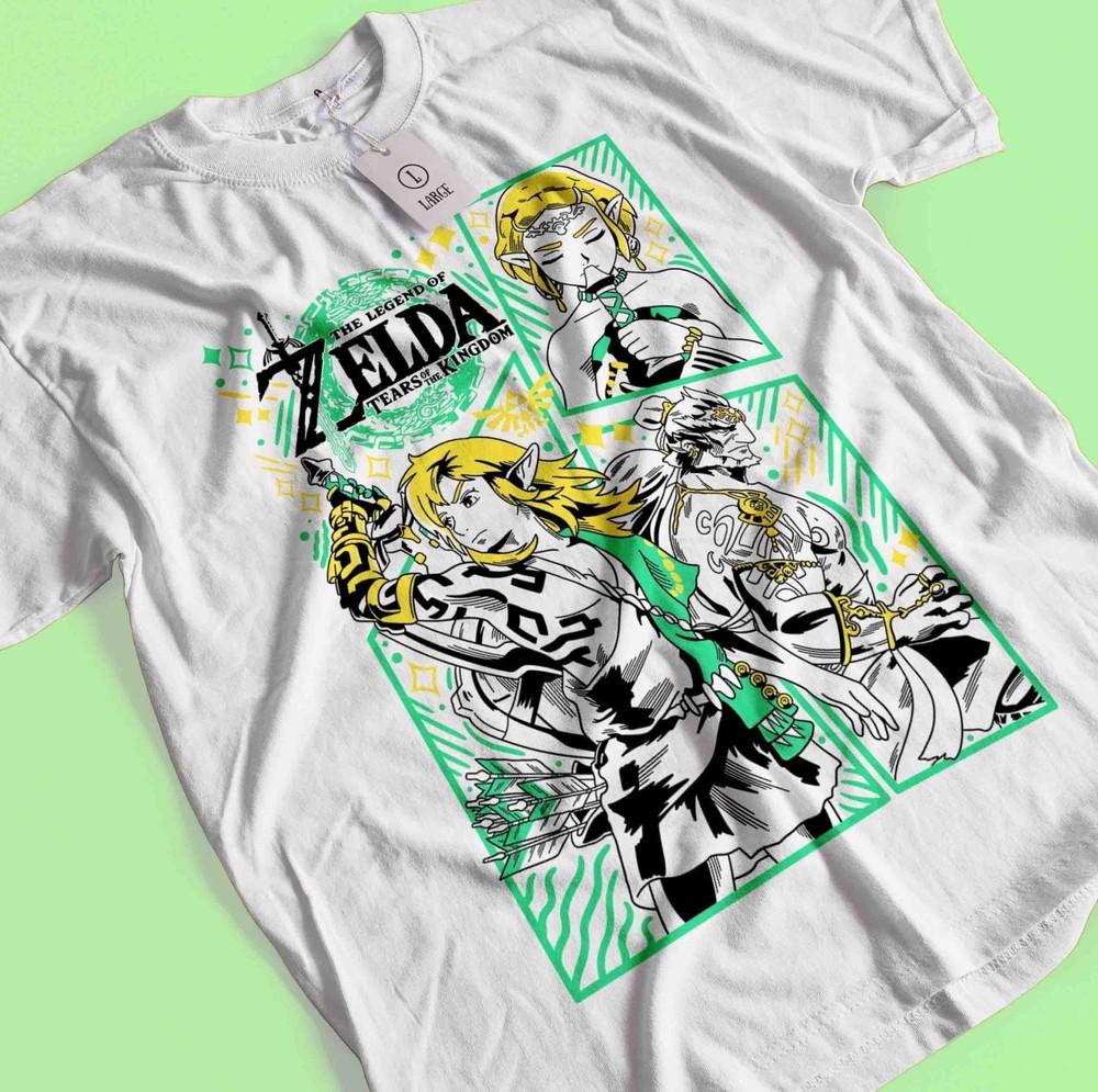 

Футболка The Legend of Zelda Link To The Past Смешная Аниме Черная Футболка Все Размеры 4XL