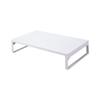 LIHIT LAB Computer Monitor Desk Width 39 X Depth 25 X Height Load Capacity Stand, Stand, Stand, White, 8cm, Low, 15kg, A7330-0