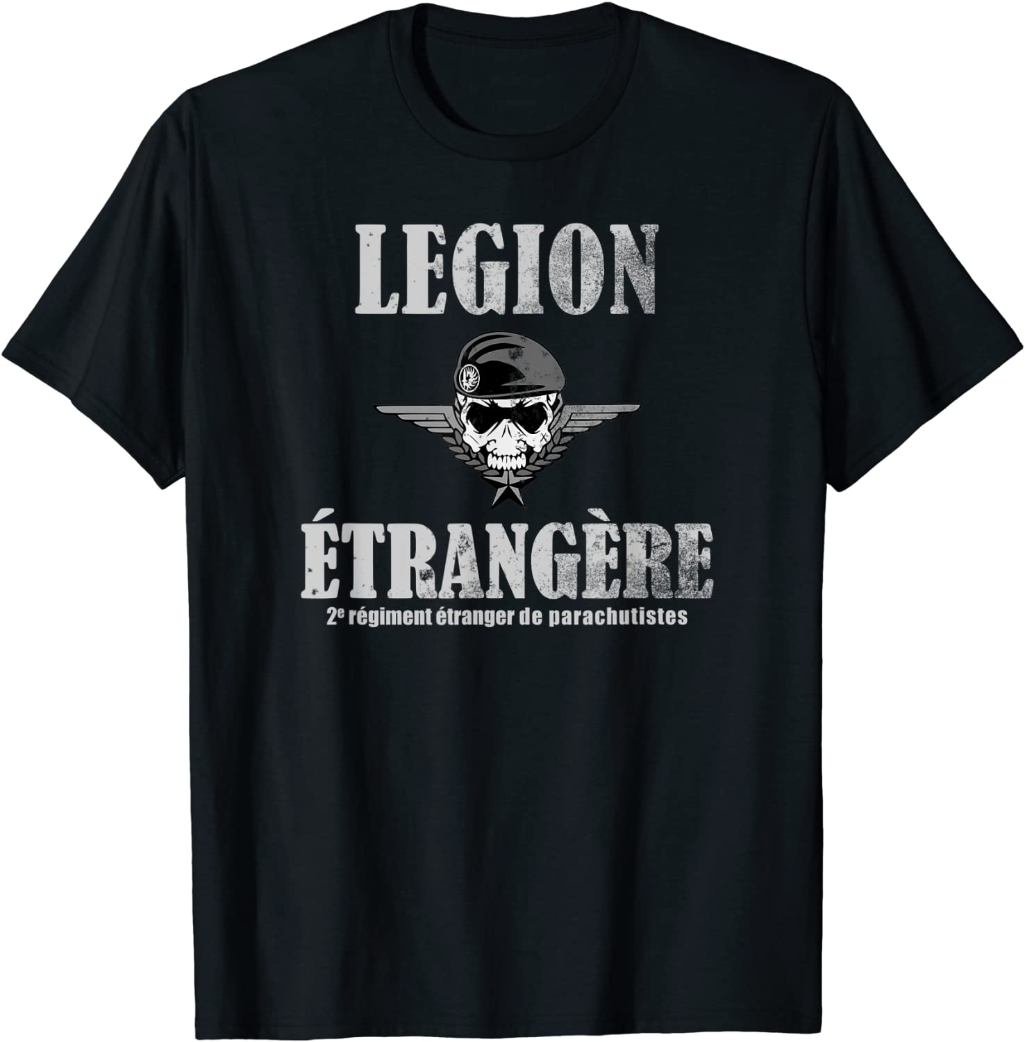 

French 2 Rep Legion Etrangere Men Tshirt Short Sleeve Casual 100 Cotton Oneck T Shirts 4XL
