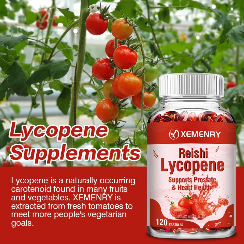 Reishi Lycopene 300mg -Organic Reishi Mushroom Spore-Antioxidant Prostate Health