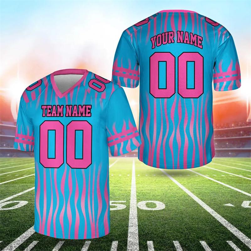Sports T-shirts For Men Football Team Uniform Custom Name Number Jersey Tops Loose Men Women Quick-drying Sportswear Kids Tees