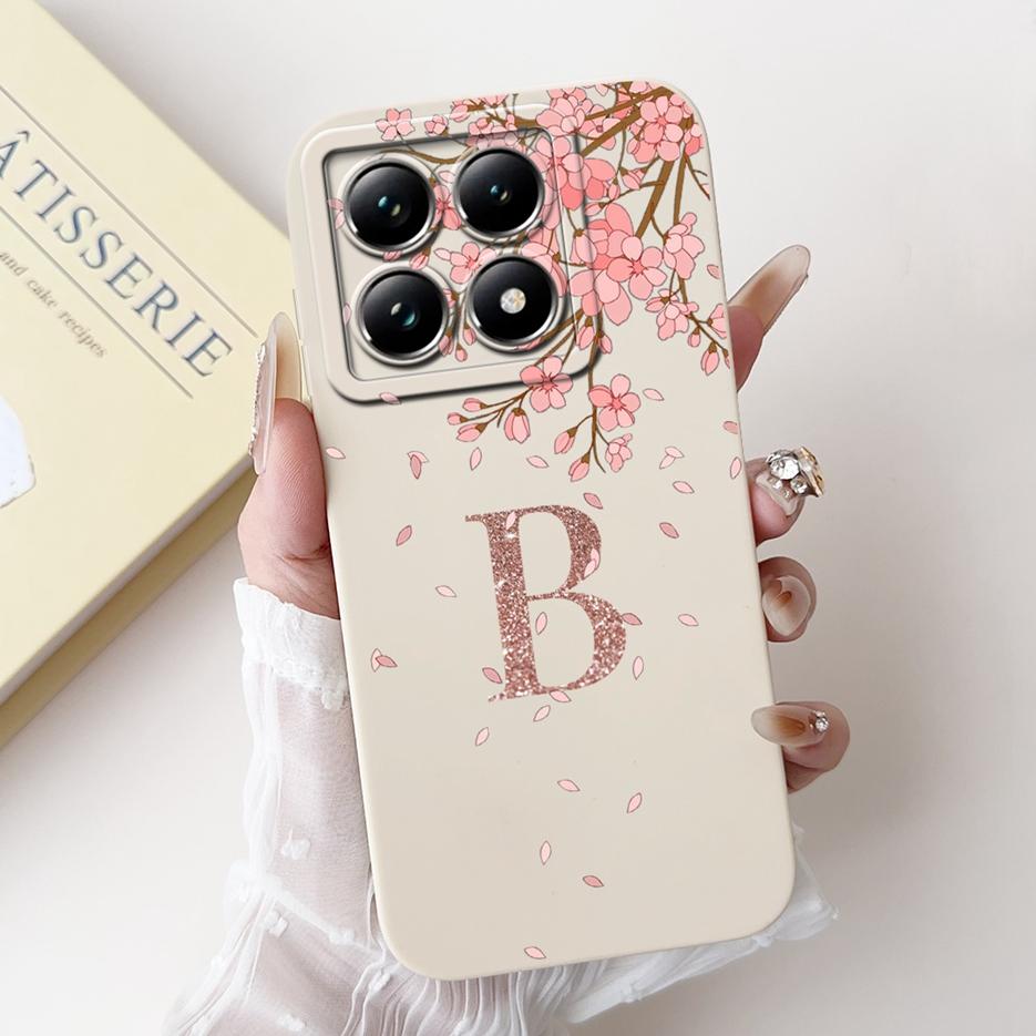 For Xiaomi Mi 14T Pro Cute Crown Letters Cover Soft Silicone Shockproof Phone Case For Xiaomi 14T Pro Mi14T 5G Shell 6.67'' Bags