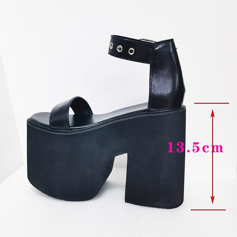 Fashion 13cm New Popular Wedge Heels Thick-soled Fashionable Large-sized Women's Summer Outerwear Slippers Plus Size 34-41 Zapatos Mujer